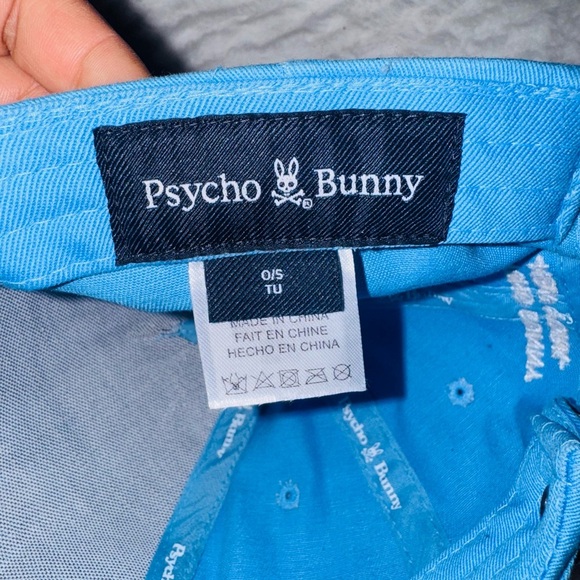 Psycho Bunny Kids Blue Cap with White Bunny Logo - Picture 5 of 5
